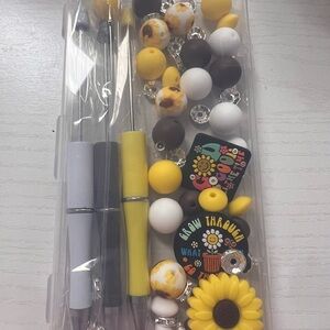 Sunflower Bead and Pen Set